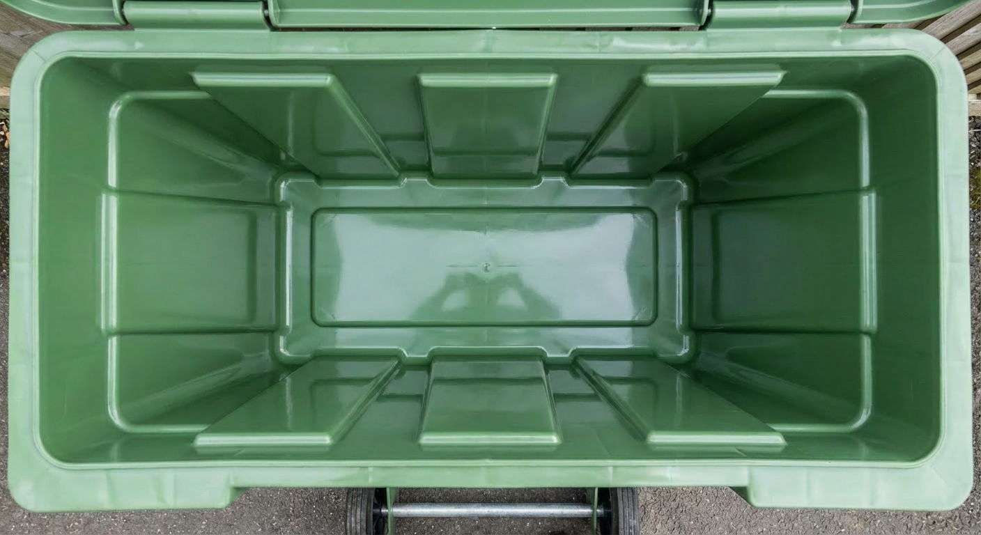 Clean trash can interior